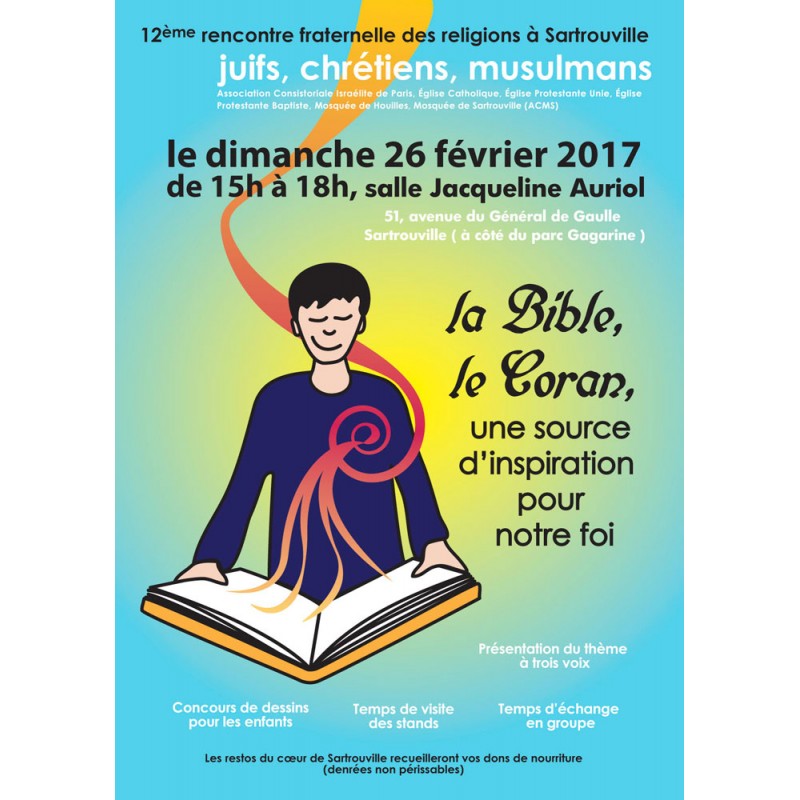 exemple d'une série d'affiches crées pour les rencontres inter-religieuses à Sartrouville exemple d'une série d'affiches crées pour les rencontres inter-religieuses à Sartrouville