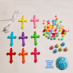 DIY - chapelet couleur -...