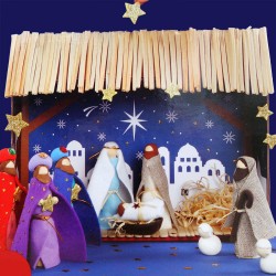 crèche à fabriquer en famille